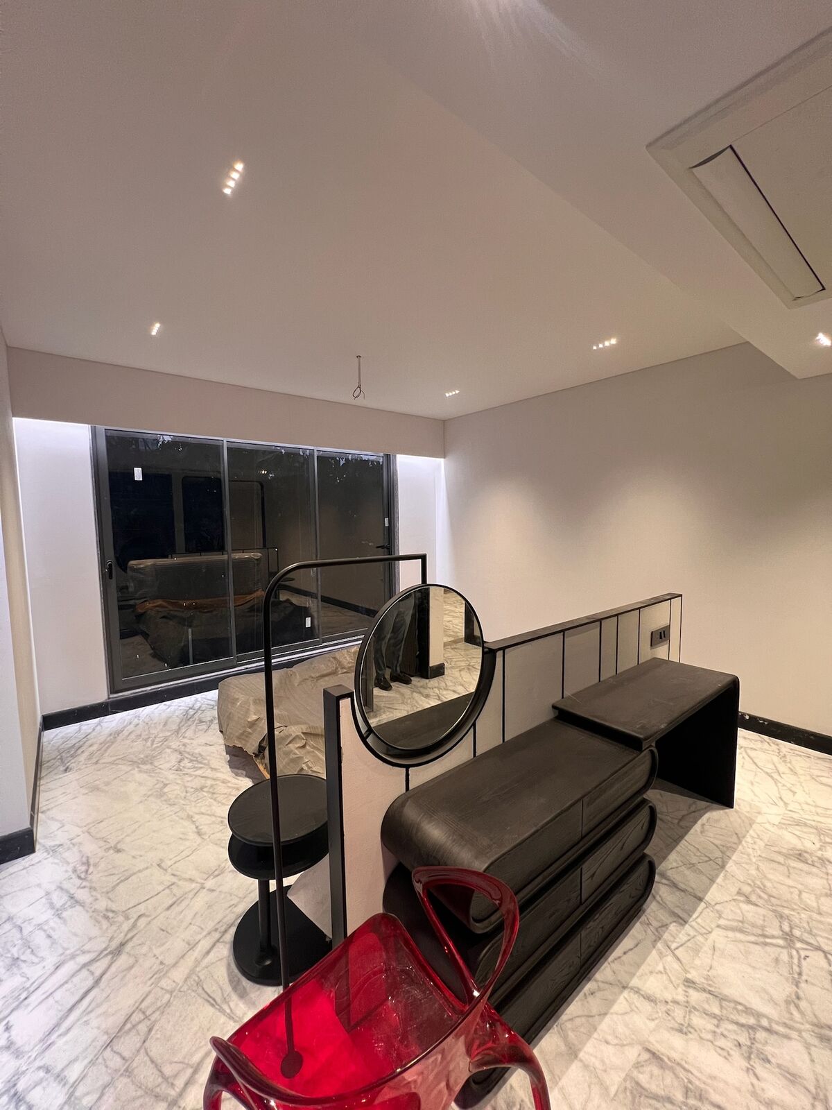 Emberlynn vanity nook with marble flooring